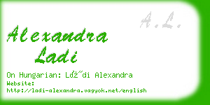 alexandra ladi business card